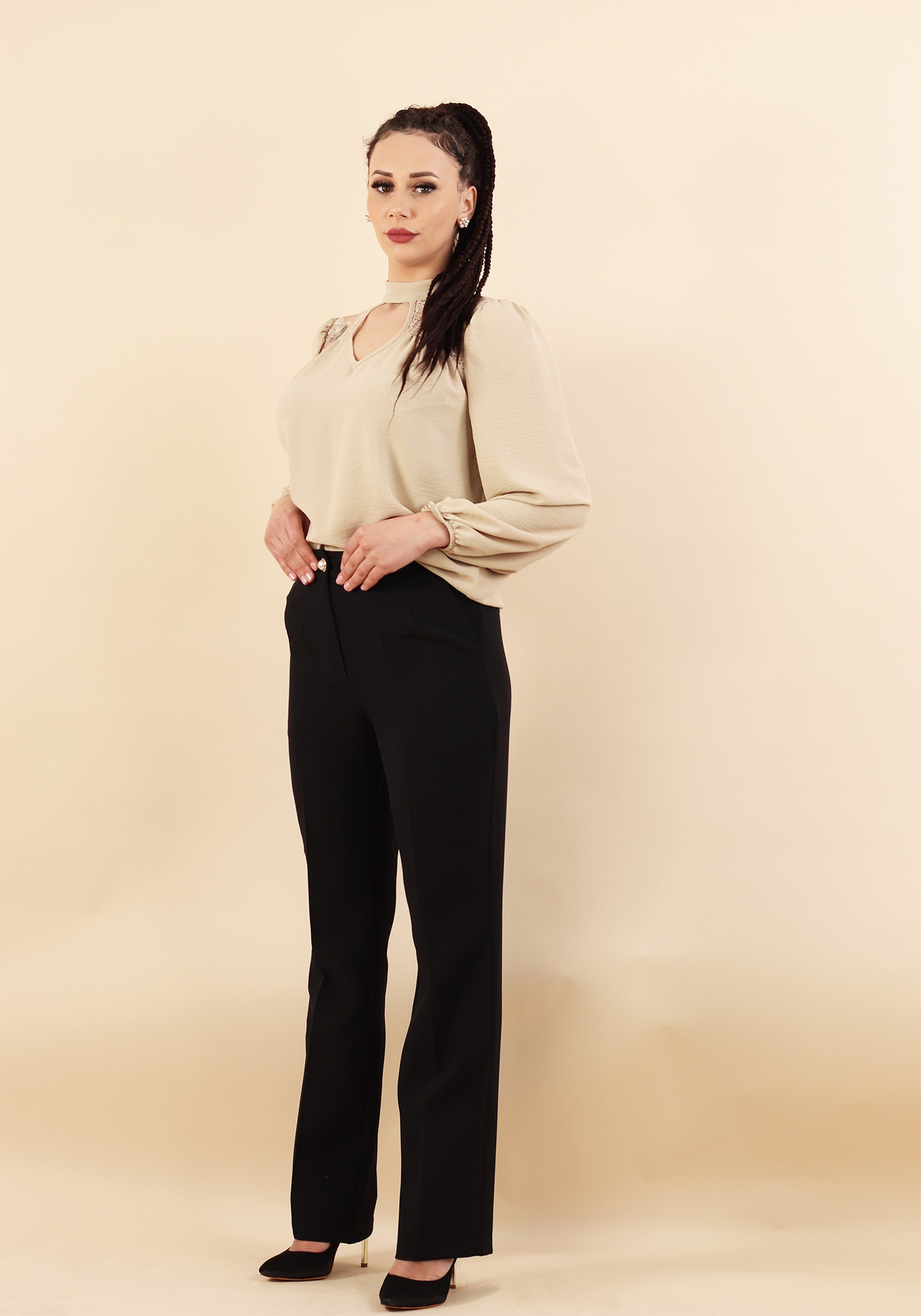 Bluza-lejera-bej-3 Bluza lejera - imagine 1