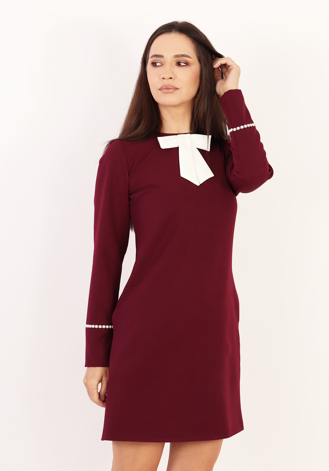 IMG_8175 Rochie evazata cu funda detasabila - imagine 1