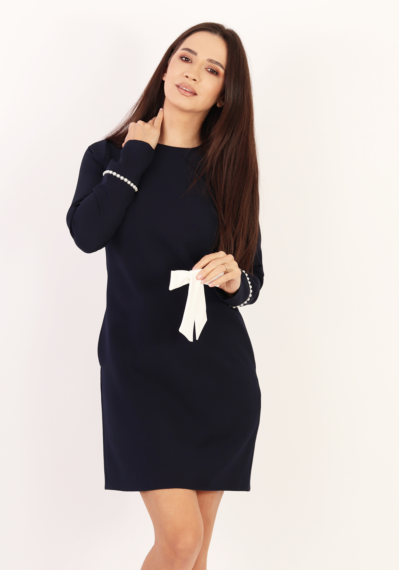 IMG_8224 Rochie evazata cu funda detasabila - imagine 1