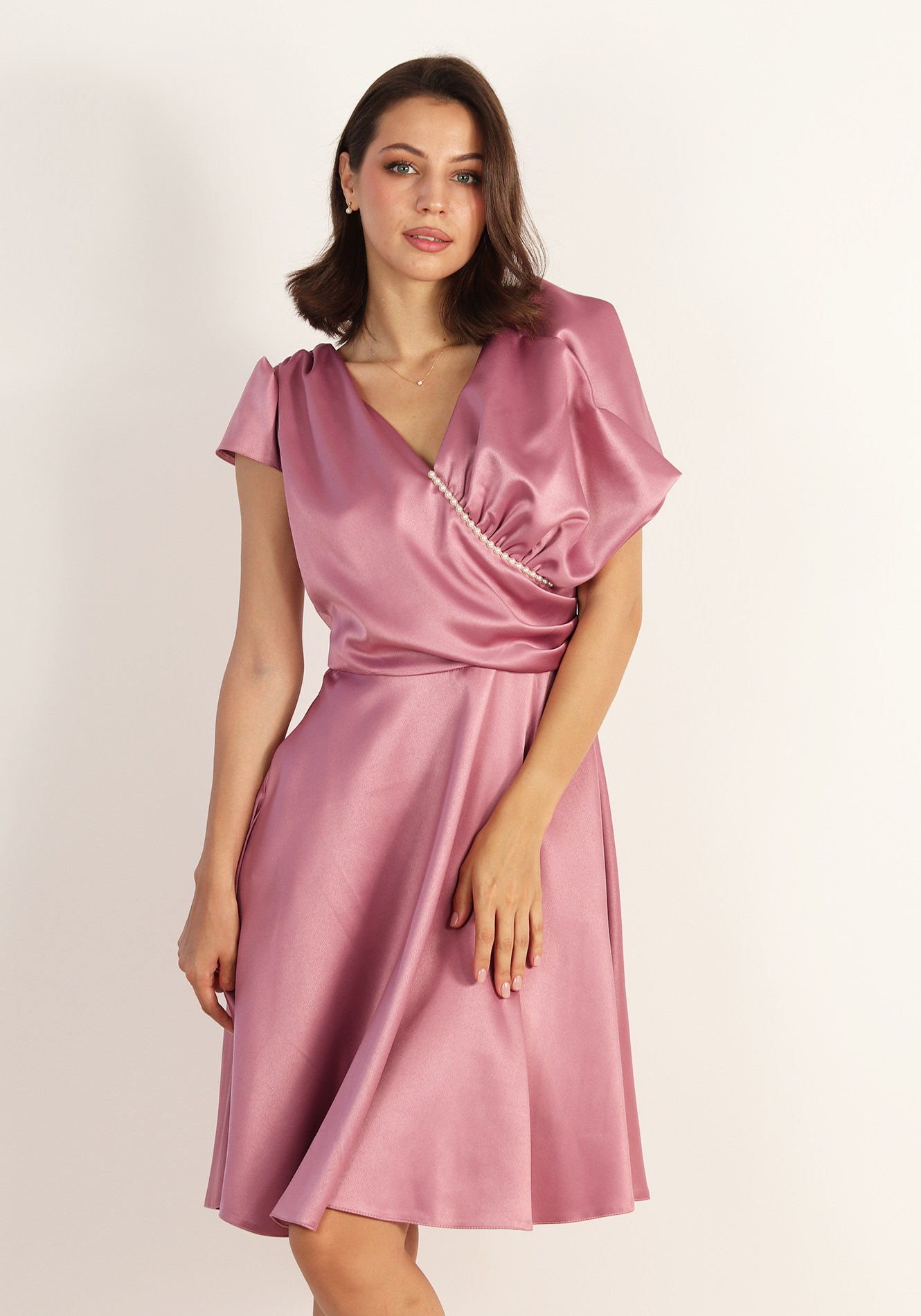 Rochie-clos-cu-pliuri-la-bust-1-2 Rochie clos - imagine 1