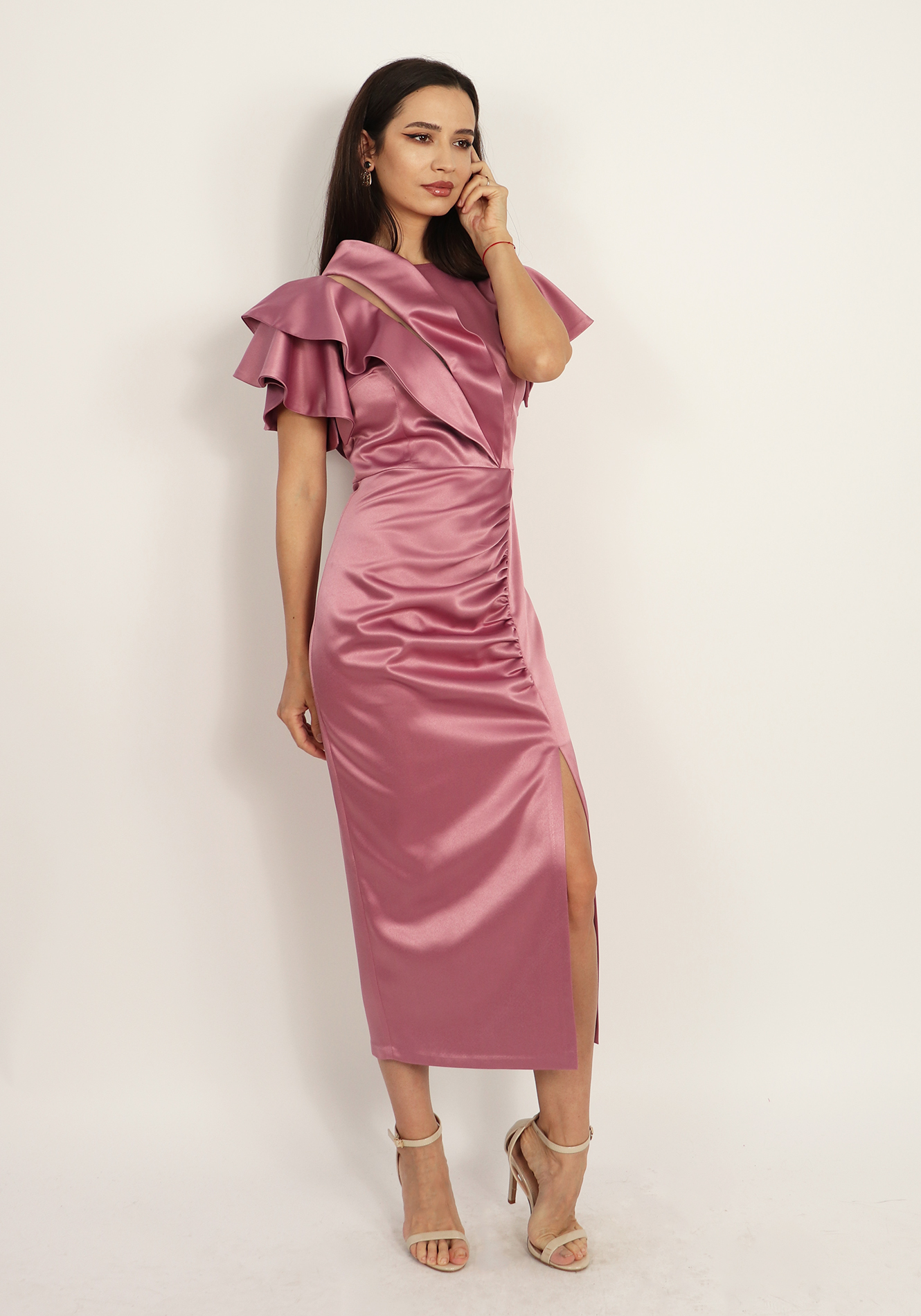 Rochie-conica-din-tafta-elastica-8 Rochie conica - imagine 1