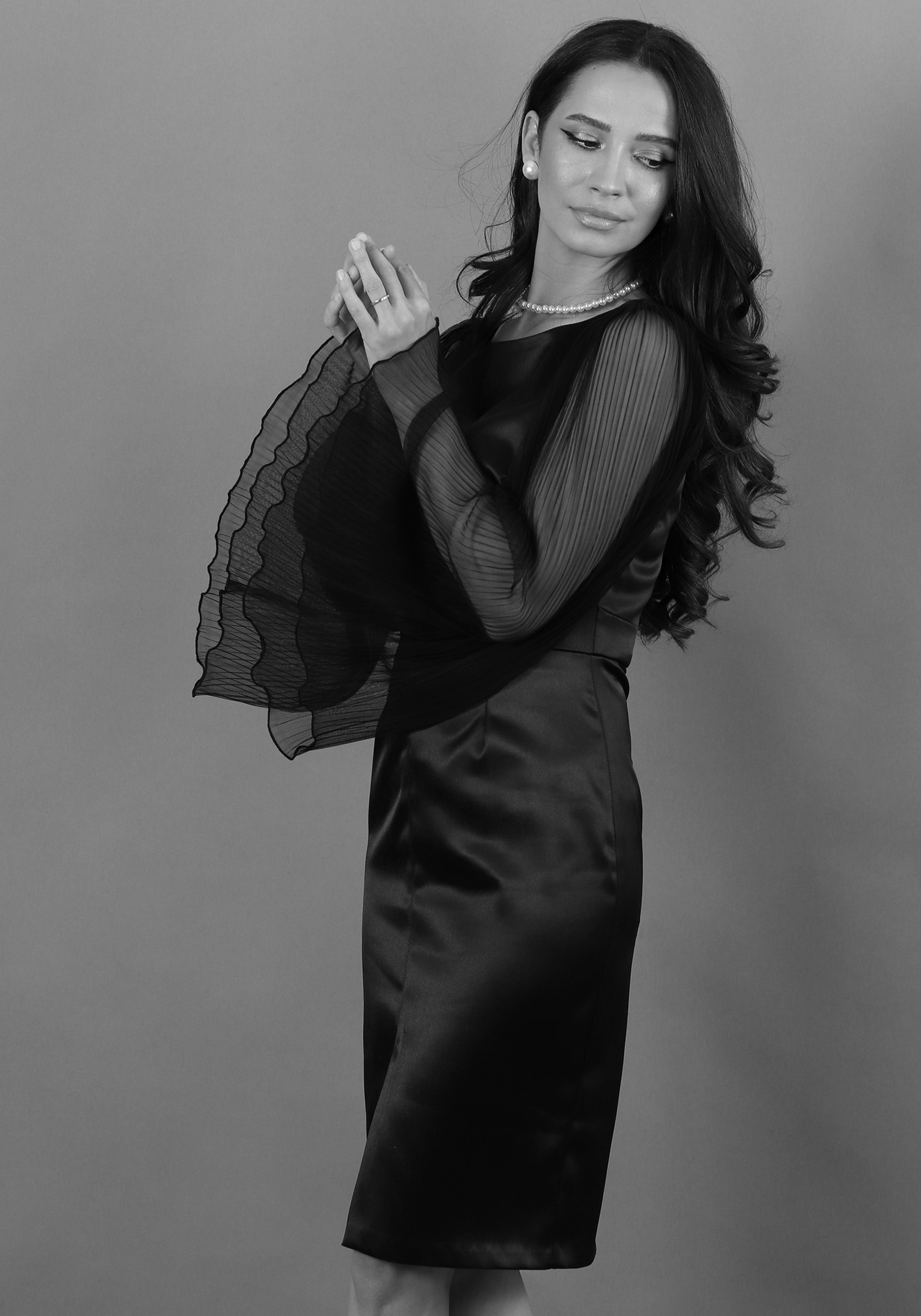 Rochie-conica-negru-4 Rochie conica - imagine 1