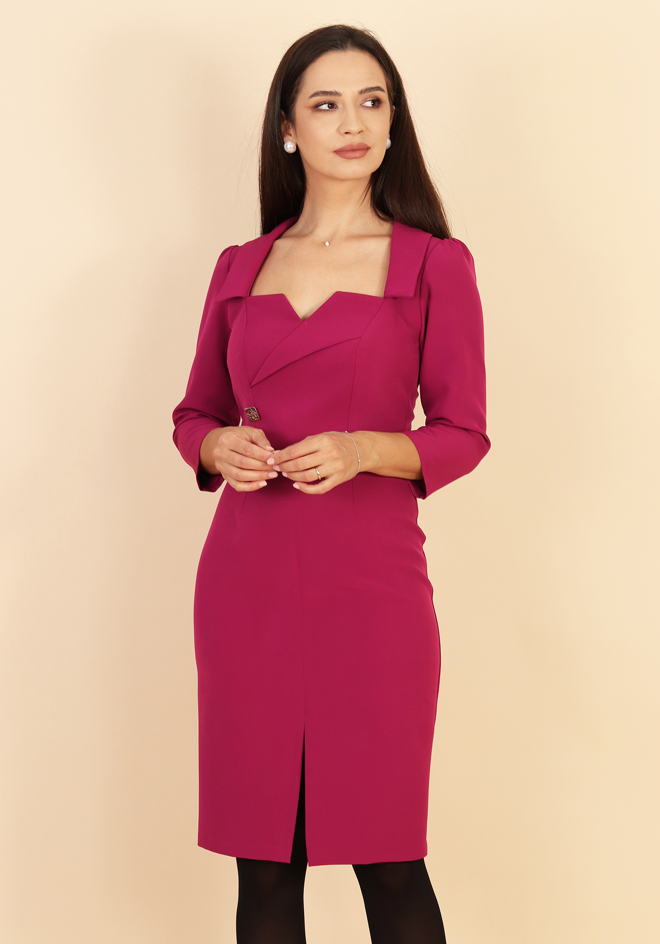 Rochie-conica-office-1-7 Rochie conica office - imagine 1