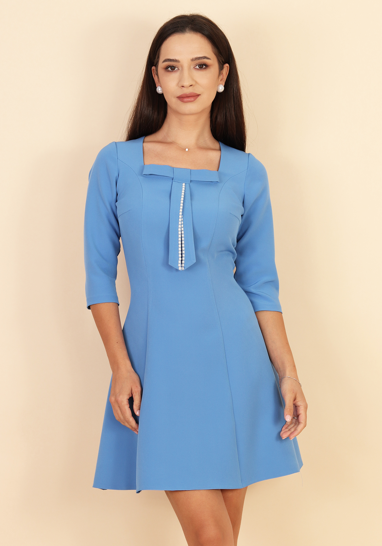 Rochie-in-clini-cu-funda-decorativa-1 Rochie in clini cu funda - imagine 1