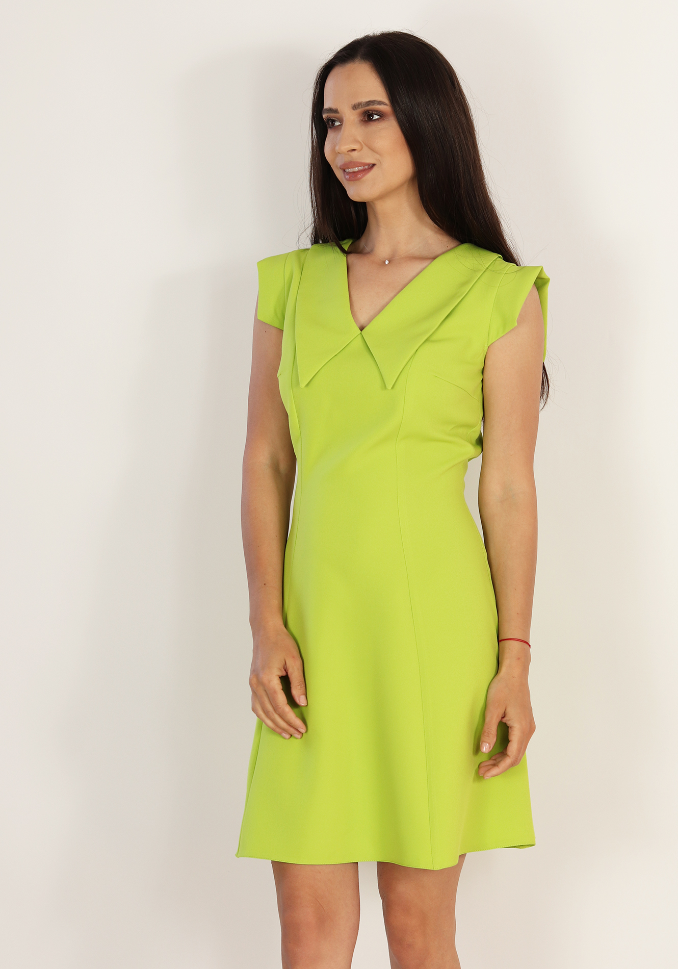Rochie-in-clini-lime-2 Rochie in clini - imagine 1
