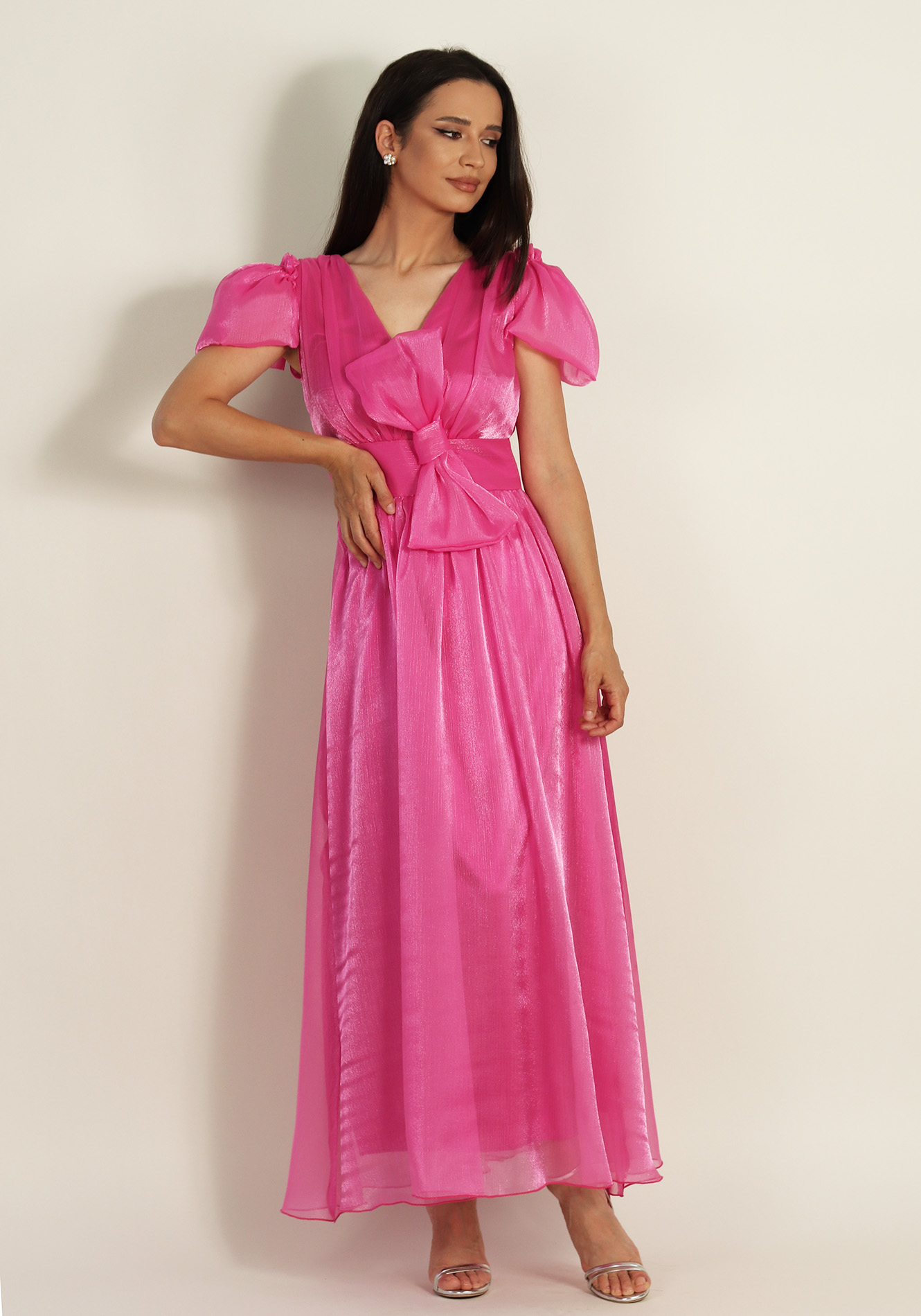 Rochie-lunga-din-organza-1-2 Rochie lunga din organza - imagine 1