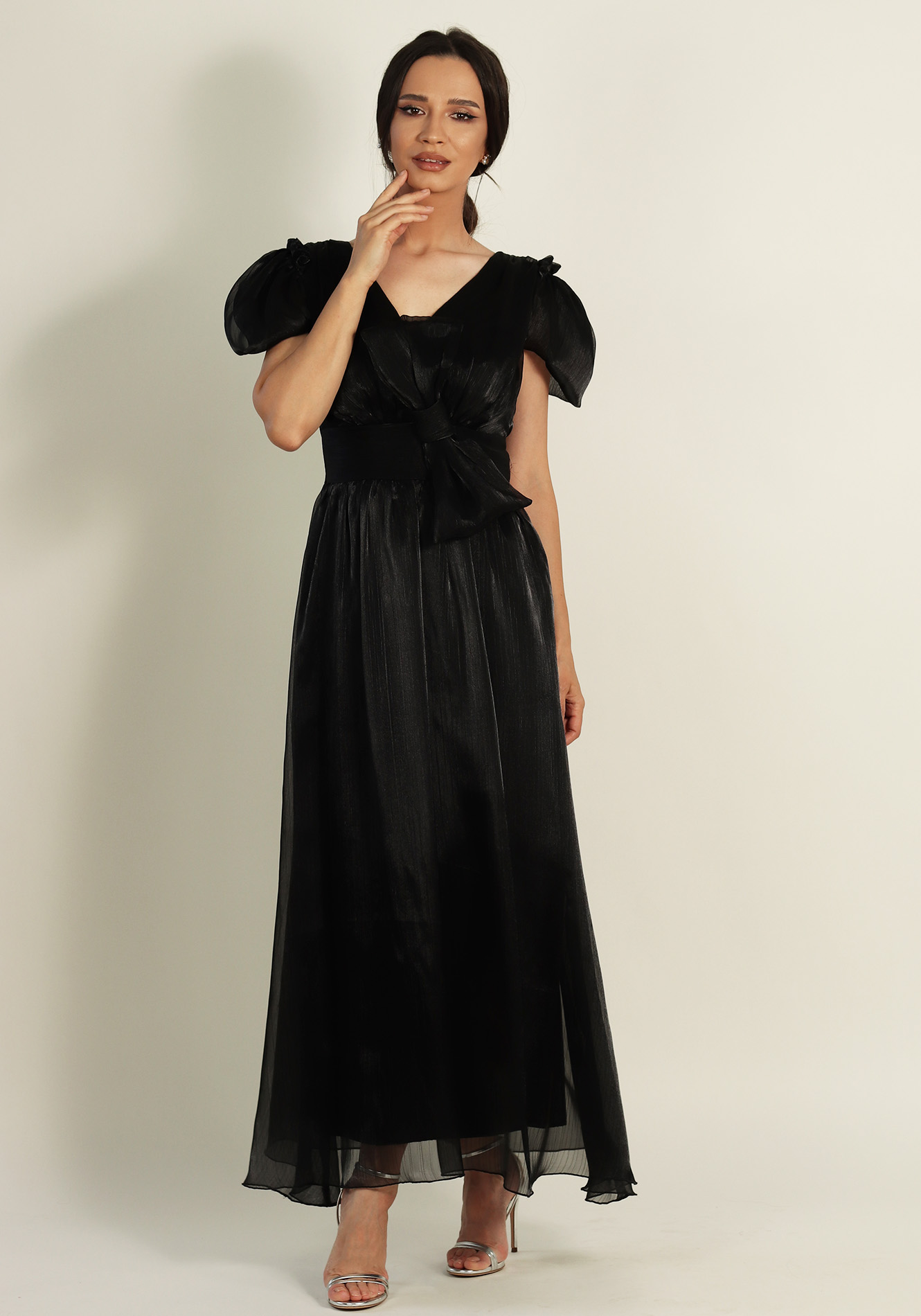 Rochie-lunga-din-organza-2-2 Rochie lunga din organza - imagine 1