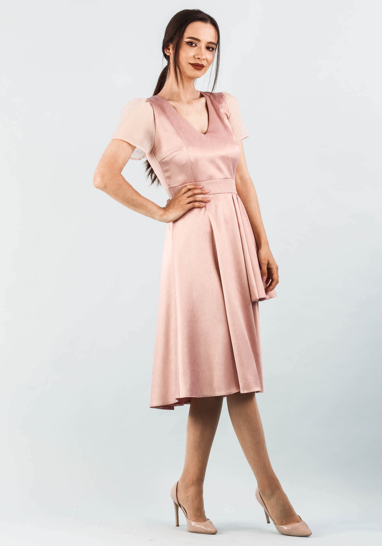 Rochie20de20ocazie20roz20deschis201 Rochie clos - imagine 1