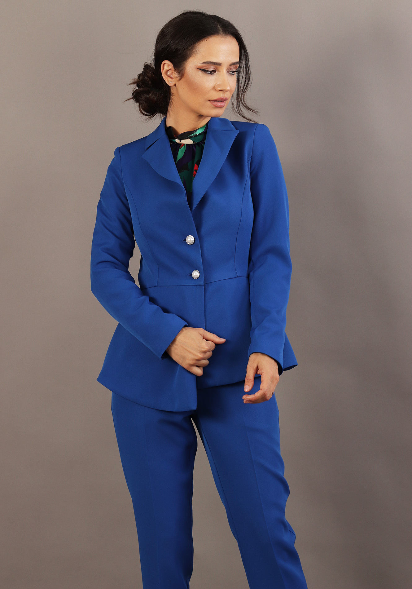 Sacou-clasic-cu-basc-asimetric-3 Sacou casual cu basc asimetric - imagine 1