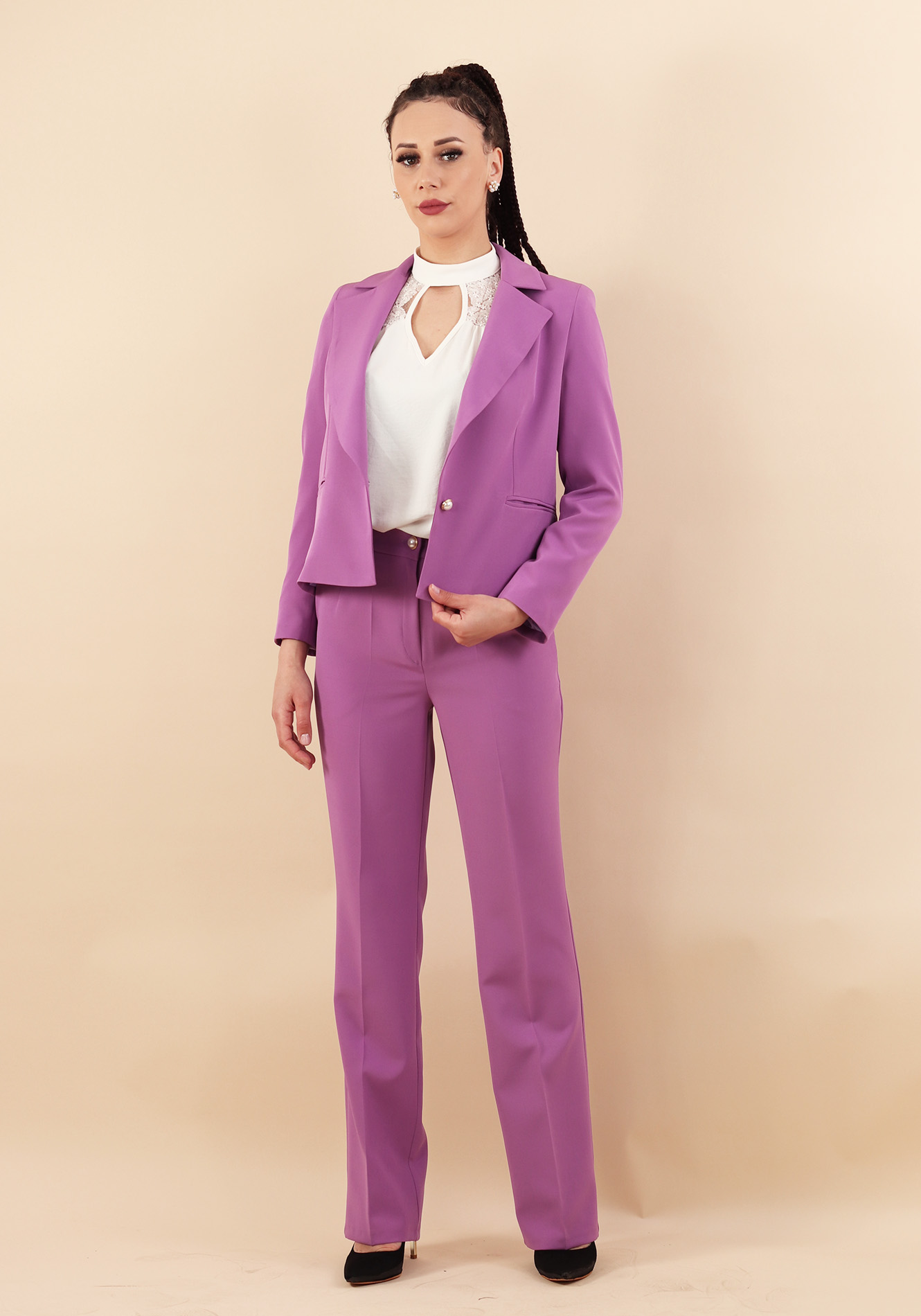 Sacou-scurt-lila-2-1 Sacou scurt - imagine 1