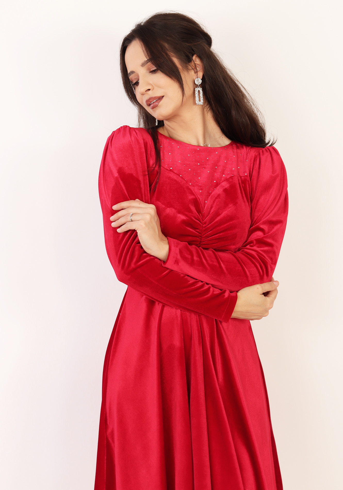 Rochie-clos-catifea-ro5190-2 Rochie clos - imagine 1