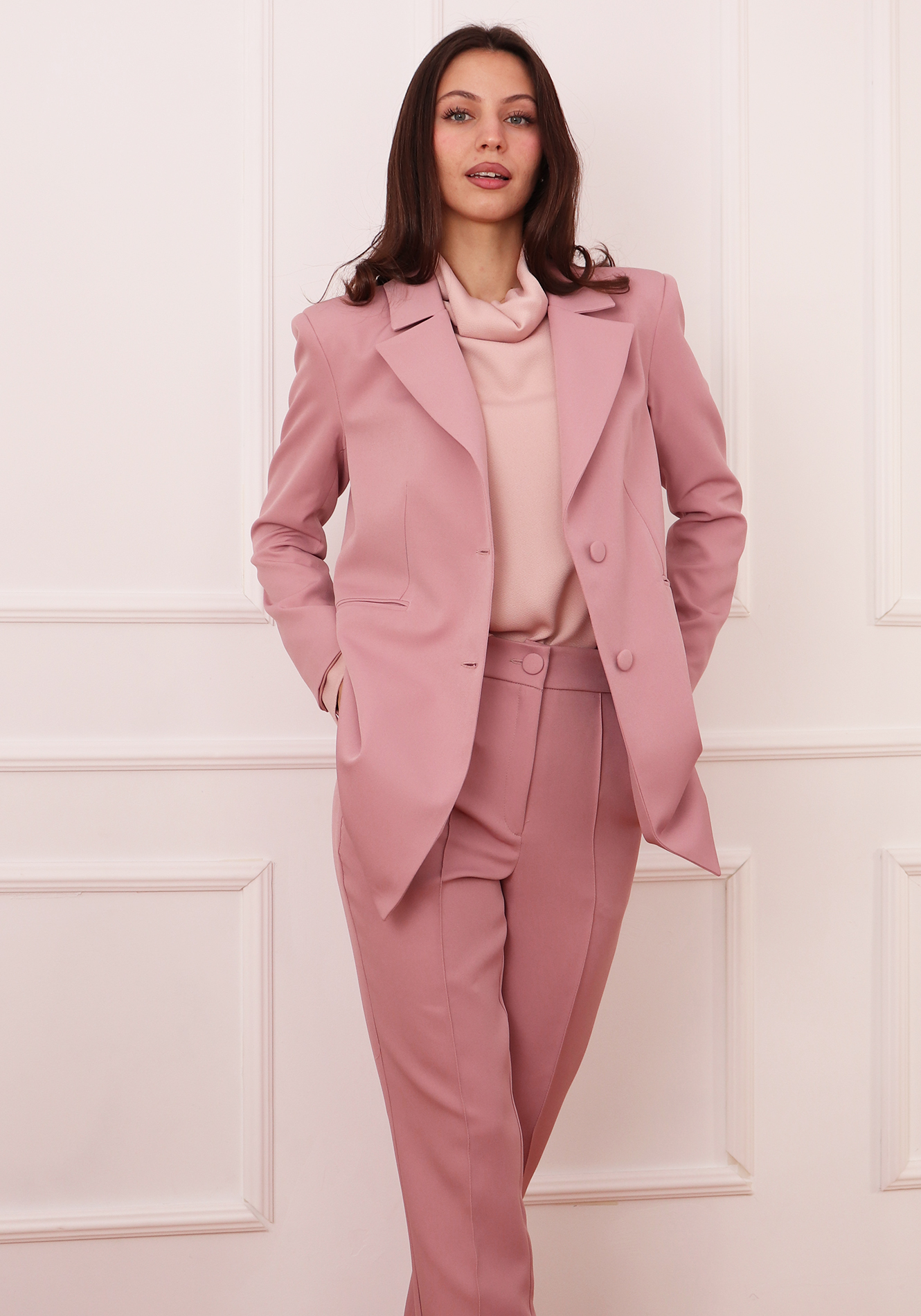 Sacou-roz-sa154ci-3 Sacou oversize - imagine 1
