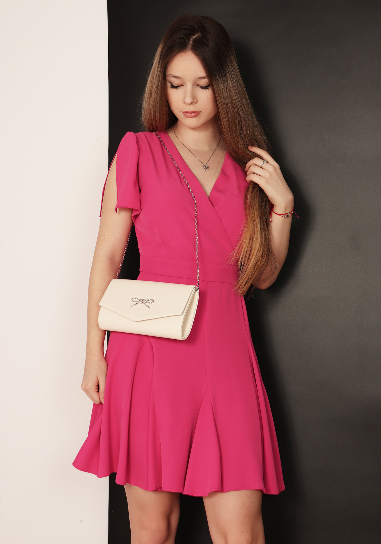 Rochie-scurta-in-clini-r1846-1 Rochie in clini scurta - imagine 1