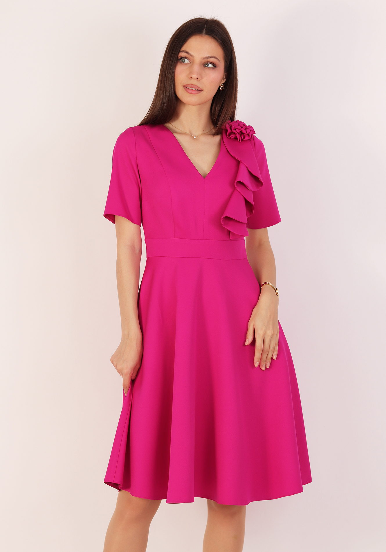 Rochie-clos-ro5219ci-fucsia-1 Rochie clos - imagine 1
