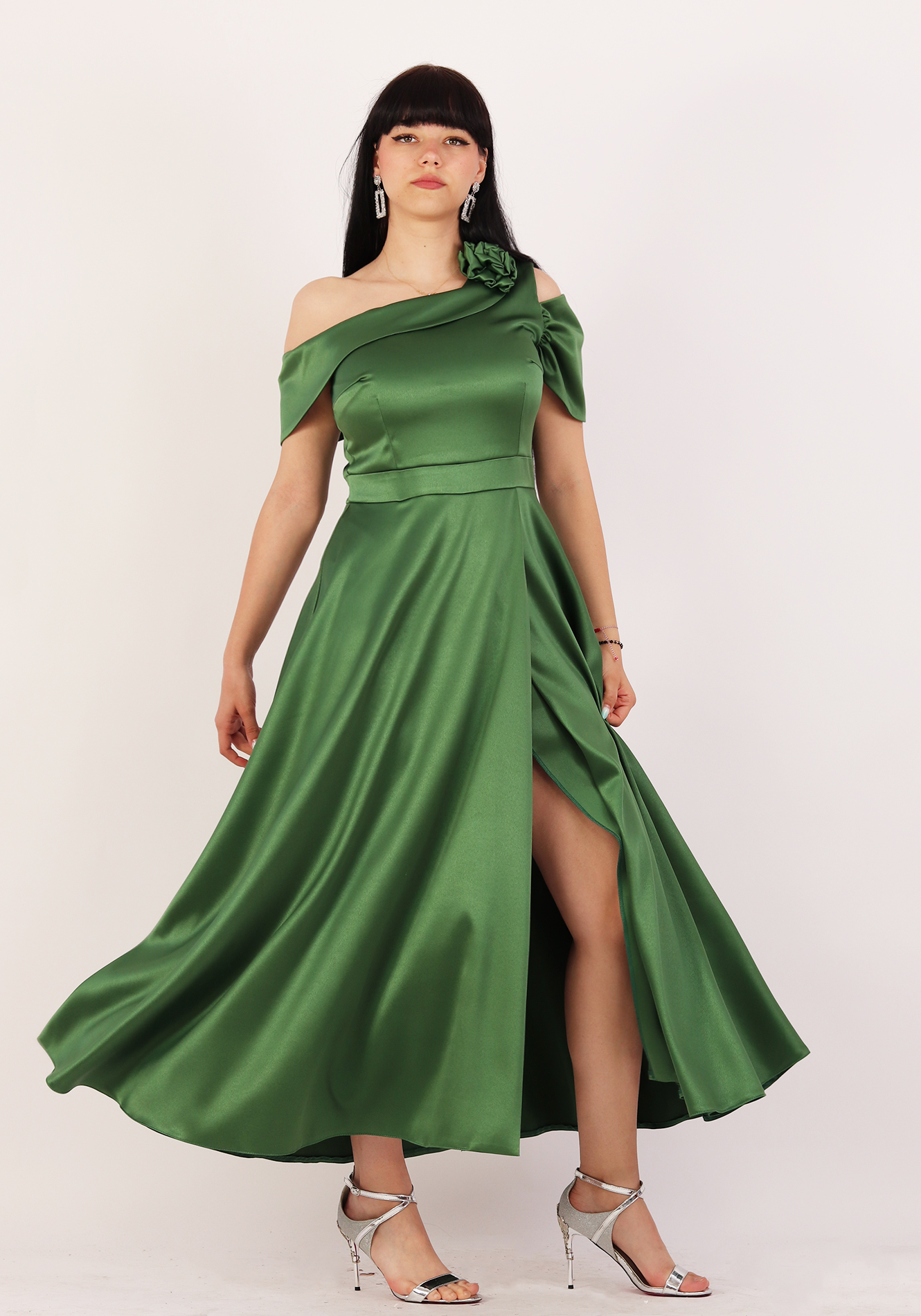 Rochie-clos-ro5228-verde-1 Rochie lunga - imagine 1