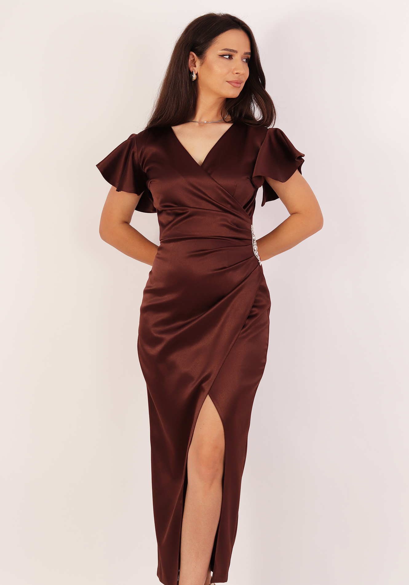 Rochie-midi-r1984-maro-1 Rochie conica - imagine 1