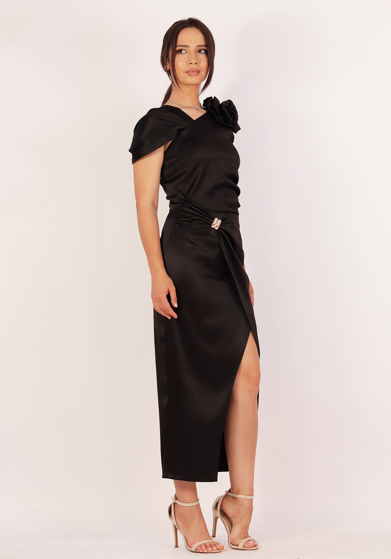 Rochie-conica-midi-2001-negru-1 Rochie conica - imagine 1